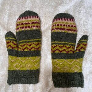Fleece Lined wool Mittens